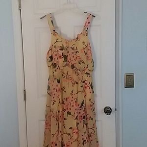 Yellow maxi dress